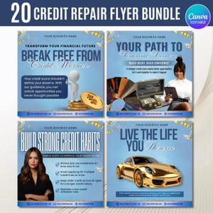 Credit Repair Instagram Post,Credit Repair Social Media Template,Credit Repair Template,Diy Credit Repair,Credit Repair Flyer,Canva Template
