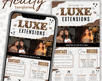 Modello di pianificazione Cheetah Print Acuity per parrucchieri, tecnici delle ciglia e MUA, sito Web di pianificazione per parrucchieri, sito di prenotazione fai-da-te Canva