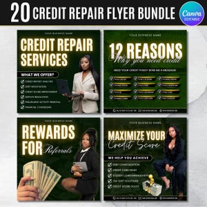 Credit Repair Instagram Post,Credit Repair Social Media Template,Credit Repair Template,Diy Credit Repair,Credit Repair Flyer,Canva Template