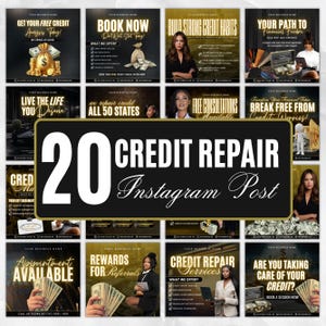 Credit Repair Instagram Post,Credit Repair Social Media Template,Credit Repair Template,Diy Credit Repair,Credit Repair Flyer,Canva Template