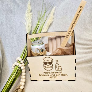 SVG &quot;Papa&#39;s Grill Bag&quot; - Father&#39;s Day gift idea/laser file including commercial license/birthday, Father&#39;s Day, gift, souvenir made of wood