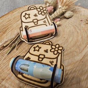 Archivo SVG: mochila escolar, regalo de dinero, idea de regalo de inscripción escolar, archivo cortado con láser, recuerdo de inscripción escolar, uso comercial permitido