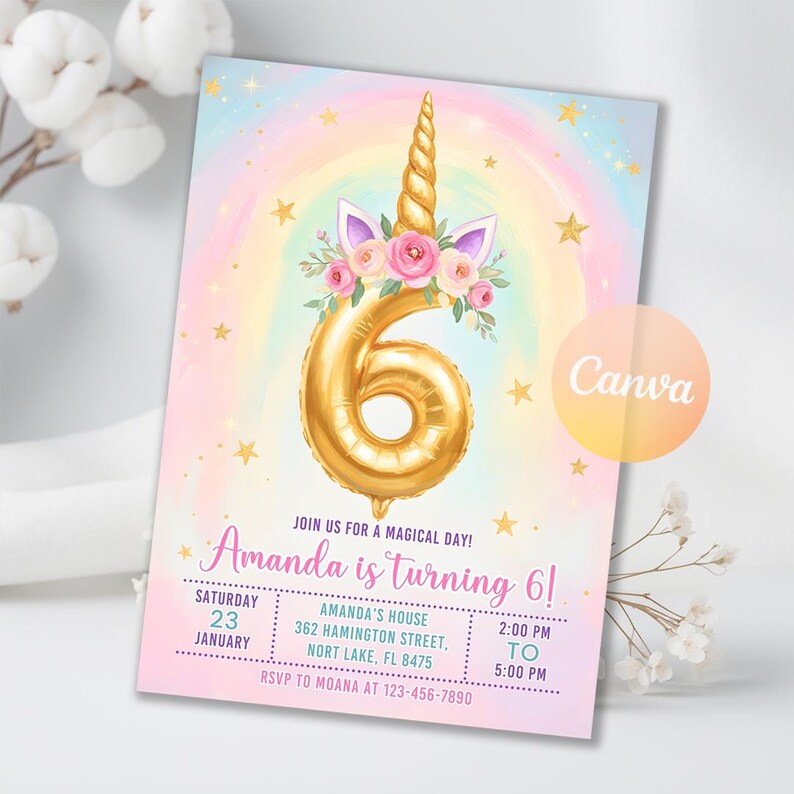 Editable Unicorn 4th Birthday Invitation Four Ever Magical Party Invite Pastel Fourth Birthday Template, four ever magical
Instant Download,Invitation Template,Boy Birthday,Birthday Invitation,Party Invitation,Unicorn 4th Birthday,4th Birthday Invite,Four Ever Magical,Unicorn Birthday,Unicorn Invite,four ever invite,four ever unicorn,four ever invitation
Unicorn Birthday Invitation, Rainbow Party Magical Party Invitation, Rainbow Unicorn Birthday Party, Sparkle Invitation Editable Canva