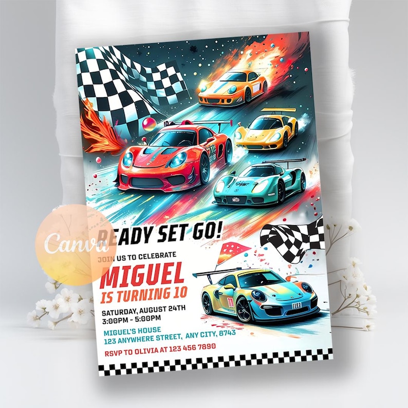 invitation template,racing car invite,race car birthday,printable invitation,editable invitation,racing birthday,boy 2nd birthday,two fast two curious,red race car invite,boy birthday invite,car party invite,dynamic invitation,go kart invitation