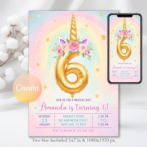 Editable Unicorn 4th Birthday Invitation Four Ever Magical Party Invite Pastel Fourth Birthday Template, four ever magical
Instant Download,Invitation Template,Boy Birthday,Birthday Invitation,Party Invitation,Unicorn 4th Birthday,4th Birthday Invite,Four Ever Magical,Unicorn Birthday,Unicorn Invite,four ever invite,four ever unicorn,four ever invitation
Unicorn Birthday Invitation, Rainbow Party Magical Party Invitation, Rainbow Unicorn Birthday Party, Sparkle Invitation Editable Canva