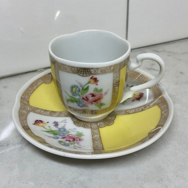 Vintage Avon Mini Cup and Saucer - Vintage Avon Collectible - Miniature Cup and Saucer - European Tradition Cup and Saucer - Germany - Avon