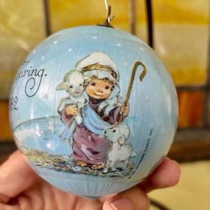 Christmas, Season for Caring Bulb - Vintage Hallmark Ornament - Vintage Hallmark Bulb - 1982 Dated Ornament - Tree Ornament - Ornament -Bulb