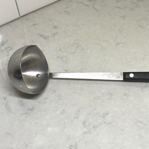 Vintage Ekco Ladle - EKCO - Stainless Ladle - Stainless Vanadium - Made in USA - Black Handle Ladle - Vintage Kitchen Utensil -Serving Ladle