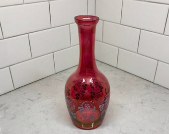 Vintage Decanter - Wine Decanter - Red Wine Decanter - Decanter - Colored Glass Decanter