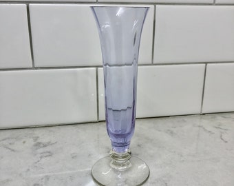 Vintage Bud Vase - Small Purple Glass Bud Vase - Vintage Pedestal Bud Vase - Colored Glass Bud Vase - Small Flower Vase -Delicate Glass Vase