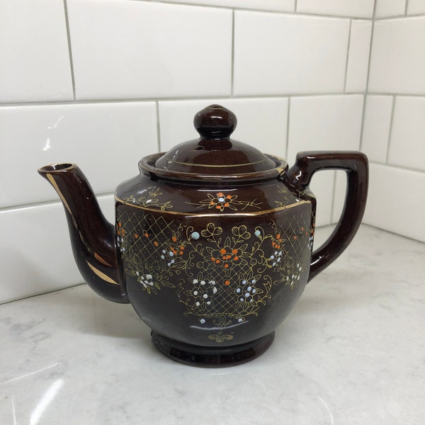 Brown Teapot Etsy