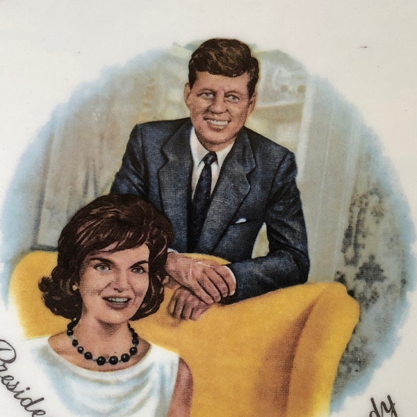 Vintage Collectible Plate - Knowles Plate - JFK Plate - JFK - John and Jackie Kennedy - Collectible President and Mrs. John F. Kennedy Plate