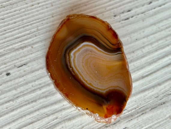 Agate Geode Pin - Vintage Pin - Natural Jewelry -… - image 2