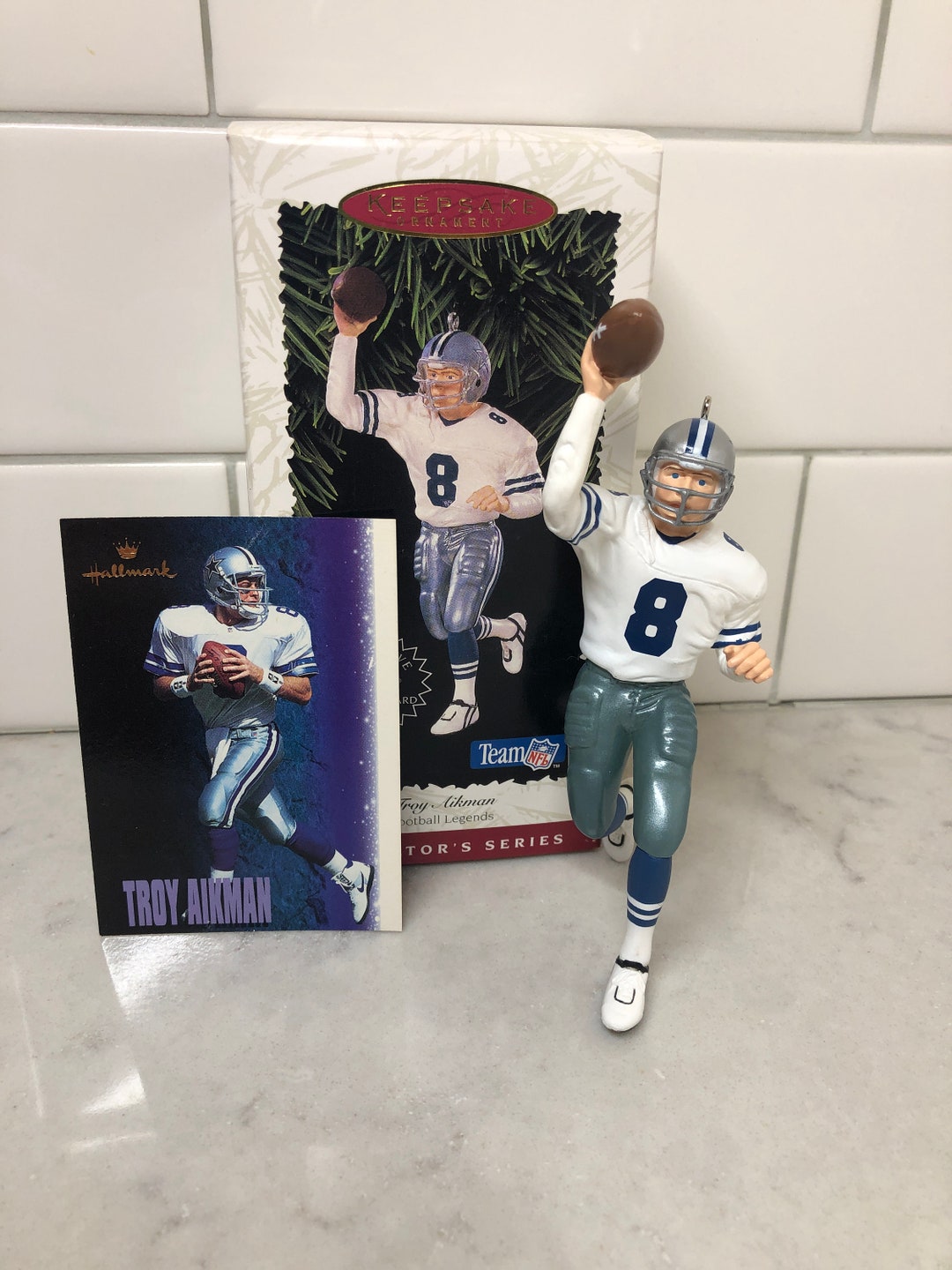 Troy Aikman Ornament Vintage Hallmark Ornament Keepsake Ornament