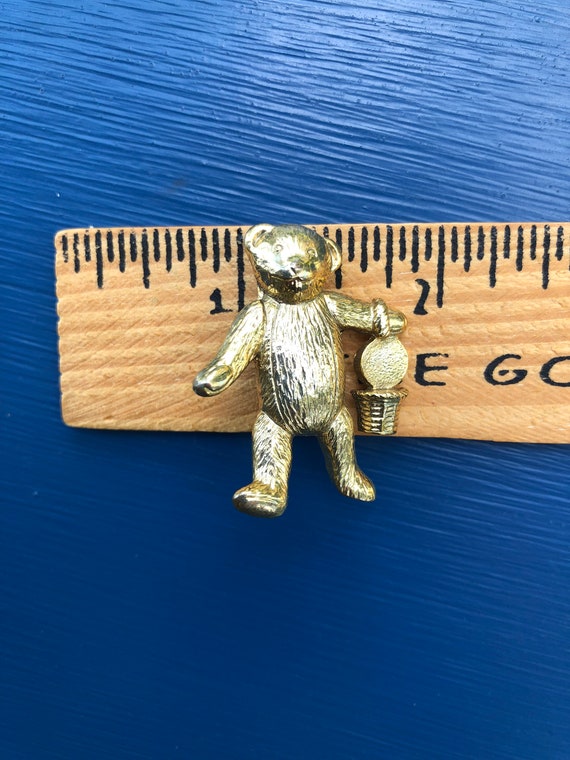 Teddy Bear Pin - Vintage Pin - Vintage Novelty Pi… - image 6