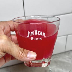 Jim Beam Bar Glasses - Jim Beam Black - Vintage Cocktail Glasses - Jim Beam Whiskey - Libbey Duratuff -Vintage Barware -Barware -Made in USA