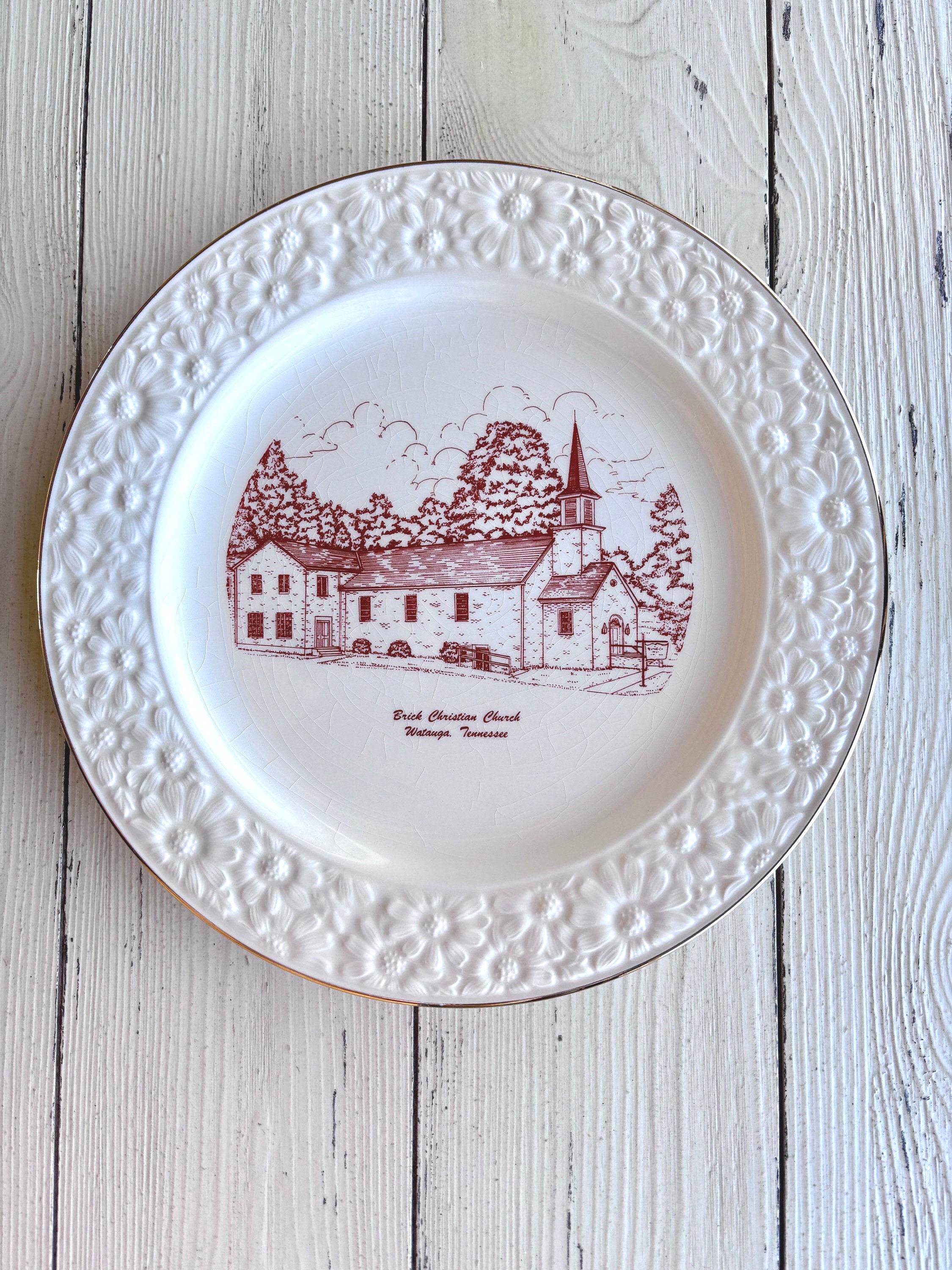 Vintage Church Plates - Etsy