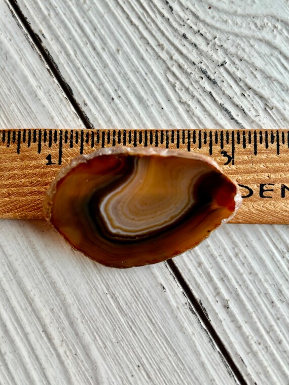 Agate Geode Pin - Vintage Pin - Natural Jewelry -… - image 4