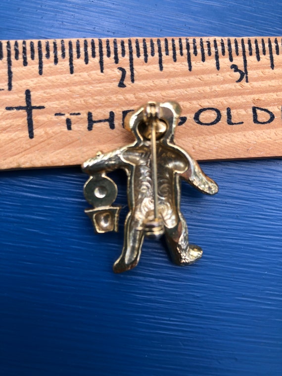 Teddy Bear Pin - Vintage Pin - Vintage Novelty Pi… - image 8