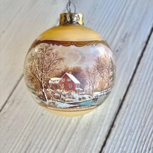 Grandparents Ornament - 1980 Hallmark Ornament - Hallmark Glass Christmas Bulb - Grandparents Ornament -Collectible Christmas Bulb -Ornament