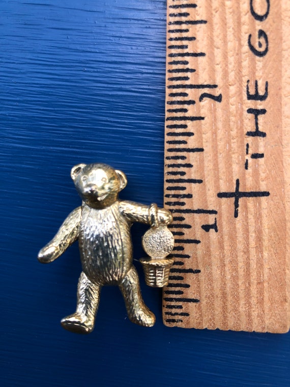 Teddy Bear Pin - Vintage Pin - Vintage Novelty Pi… - image 5