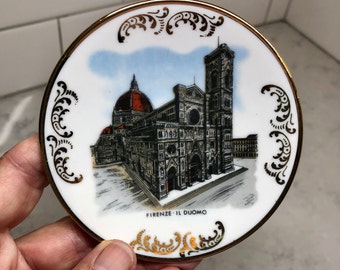 Firenze Il Duomo - Firenze Il Duomo Souvenir - Vintage Souvenir - Mini-Plate Souvenir - Florence Cathedral - Cathedral of St. Mary -Florence