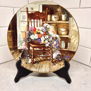 Vintage Glenna Kurz Floral Plate – Country Cuttings, W.S. George
