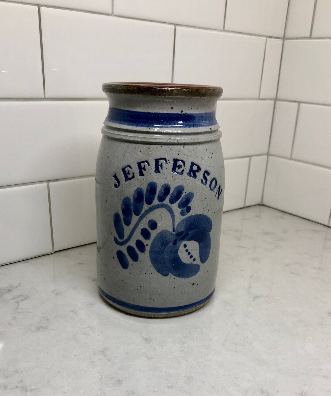 Vintage Pottery Crock Vintage Pottery Jefferson Pottery Etsy