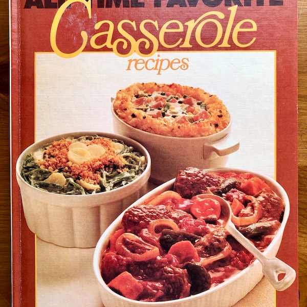 Casserole Cookbook Etsy