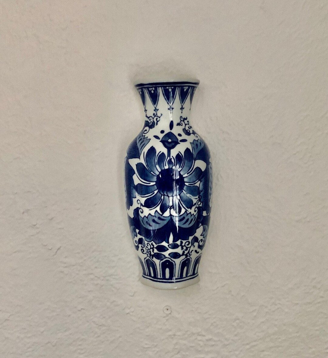 Vintage Wall Vase Asian Wall Vase Vintage Asian Home Decor Etsy