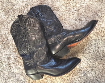 Vintage Woman's Cowboy Boot - Code West Boots - Size 9 M