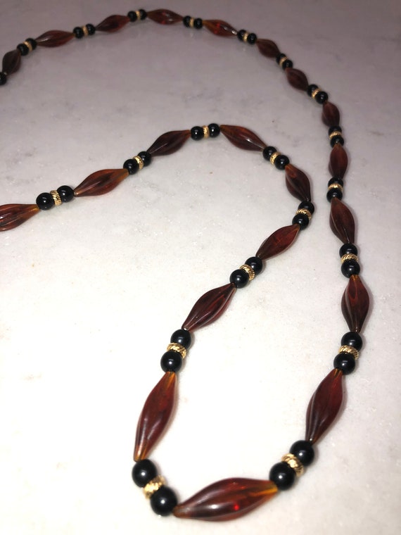 Vintage Necklace - Vintage Bead Necklace - Vintag… - image 2