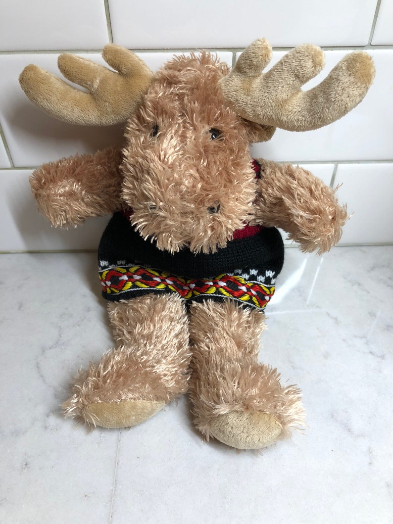 Stuffed Toy Nord Souvenir Child/'s Toy Norway Moose Plush Animal Nord Vintage Souvenir Stuffed Moose from Norway Souvenir