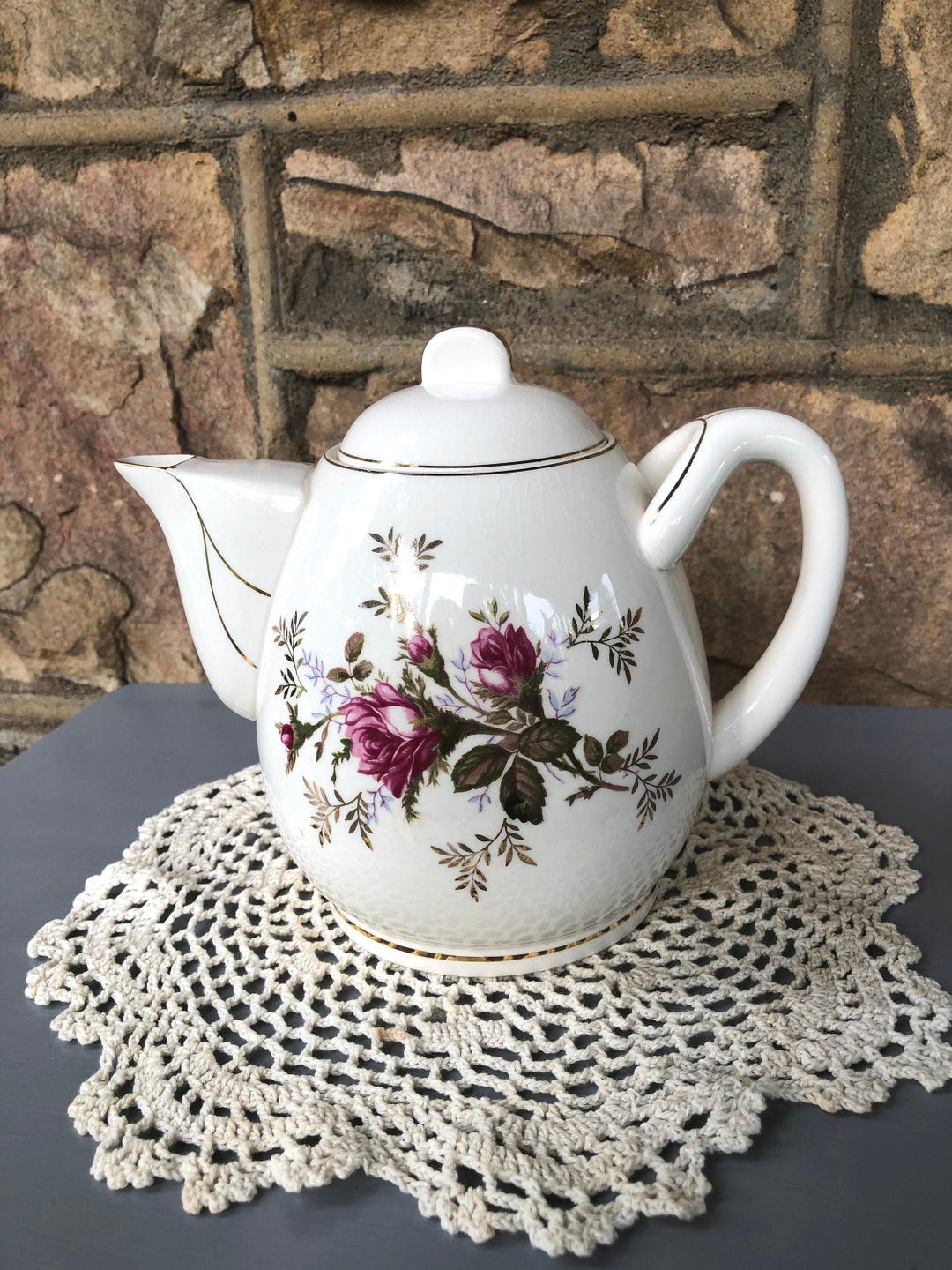 porcelain musical tea kettle