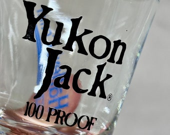 Vaso de chupito del cometa Yukon Jack Haley - Cometa de Haley - Vaso de chupito Yukon Jack - Barware Yukon Jack - Vaso de whisky Yukon Jack - Vaso de chupito