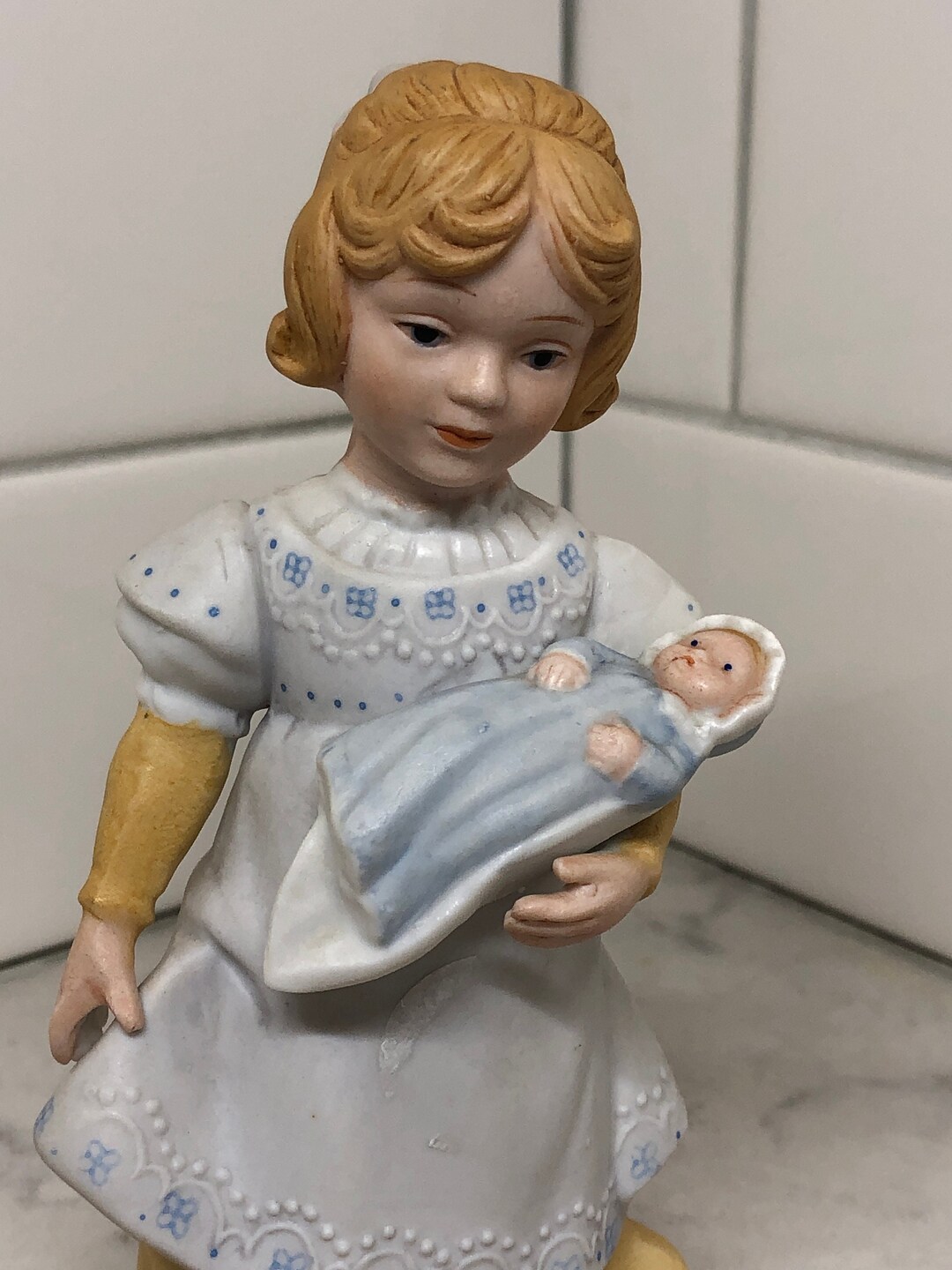 Vintage Avon Figurine Vintage Avon Collectible A Mother's Love Figurine Mother and Baby Figurine