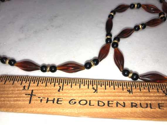Vintage Necklace - Vintage Bead Necklace - Vintag… - image 3