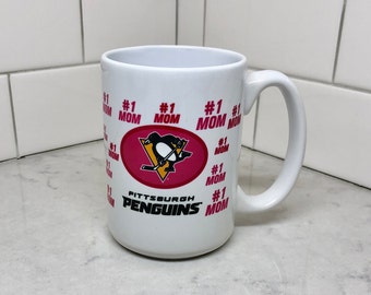 Vintage Pittsburgh Penguins Mug - Vintage Mug - #1 Mom Mug - Pittsburgh Penguins - Penguin Hockey -Penguin Memorabilia -Coffee Mug -Penguins