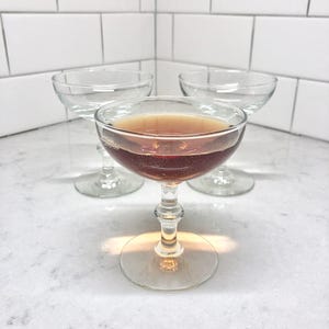 Stemmed Wine Glasses - Vintage Stemware - Vintage Wine Glasses - Vintage Cocktail Glasses - Stemmed Barware - Wine Glasses - Cordial Glasses