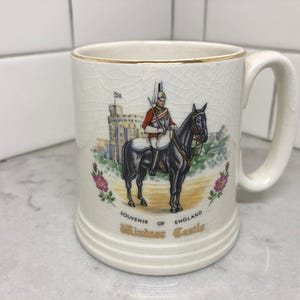 Mounted Guard Mug - Windsor Castle Mounted Guard Souvenir Mug - Souvenir of England - Lord Nelson Ware - Made in Staffordshire England