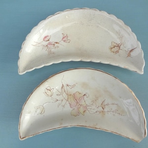 Bridgwood and Son China - Antique Side Dishes - Antique China - Vintage &quot;Bone&quot; Side Dishes - China Bone Dishes - Antique - 1920&#39;s Era Dishes