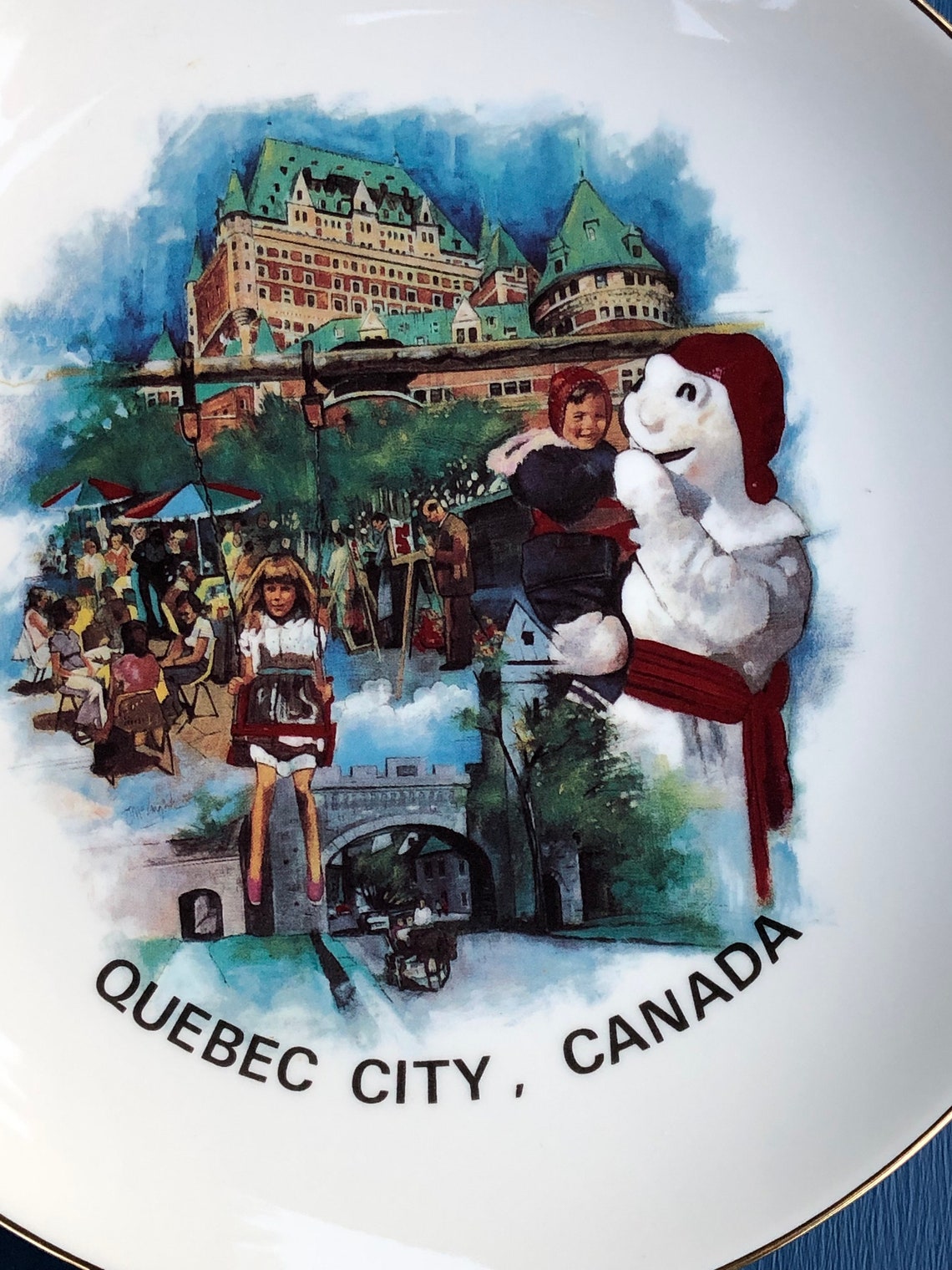 Quebec City Souvenir Canada Souvenir Vintage Souvenir Etsy