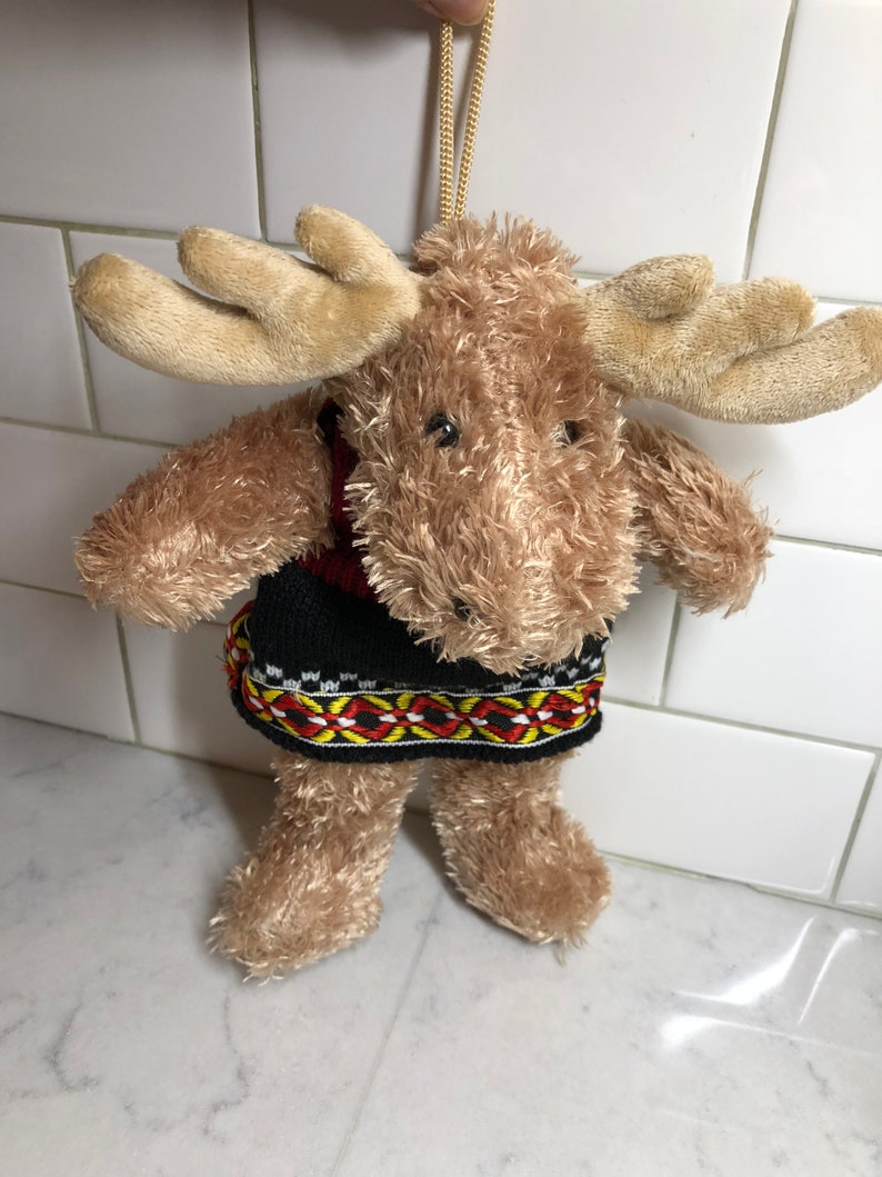 Stuffed Toy Nord Souvenir Child/'s Toy Norway Moose Plush Animal Nord Vintage Souvenir Stuffed Moose from Norway Souvenir