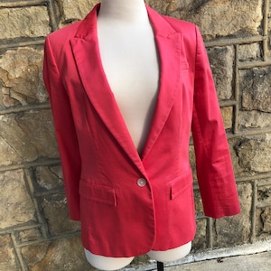 Banana Republic Blazer - Classic Blazer - Banana Republic Orange Blazer - Vintage Lady&#39;s Jacket - Vintage Lady&#39;s Apparel - Jacket - Blazer