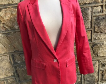 Banana Republic Blazer - Classic Blazer - Banana Republic Orange Blazer - Vintage Lady's Jacket - Vintage Lady's Apparel - Jacket - Blazer