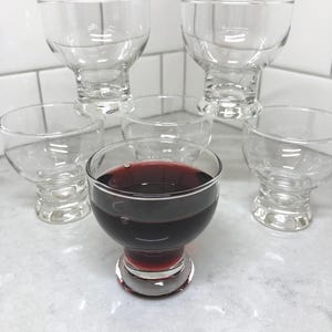 Pedestal Bar Glasses - 60&#39;s Era Barware - Vintage Glassware - Glassware - Cocktail Glasses - Mixed Drink Glasses - Vintage Barware - Barware