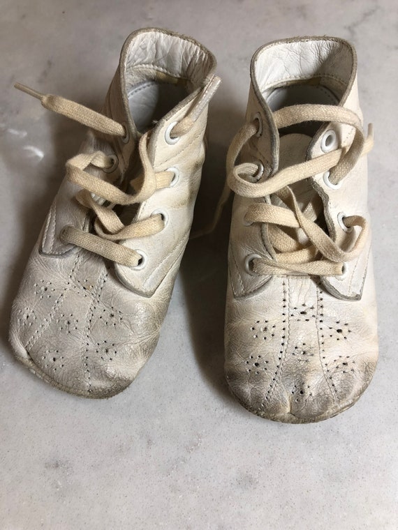 Vintage Baby Shoes Leather Baby Shoes 