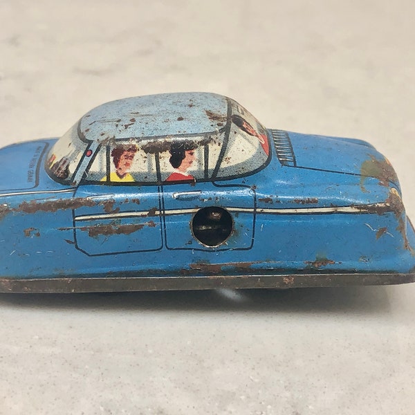1960's Child's Toy - Vintage Technofix G-E 1960 Collectible Car - Nostalgic Toy - Made in Germany - Vintage Metal Wind Up Car - Vintage Toy