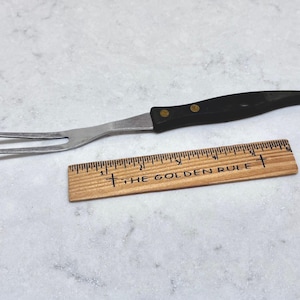 Two Prong Meat Fork - Vintage Stanley Meat Fork - Vintage Kitchen Utensil - Stanley Stainless Steel Fork - Cooking Utensil - Cooking Fork
