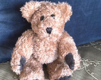 Cottage Collectibles Ganz Bear Li'l Bernie Jointed Curly Hair Bear